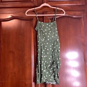 Aeropostal green polkadot dress size XS